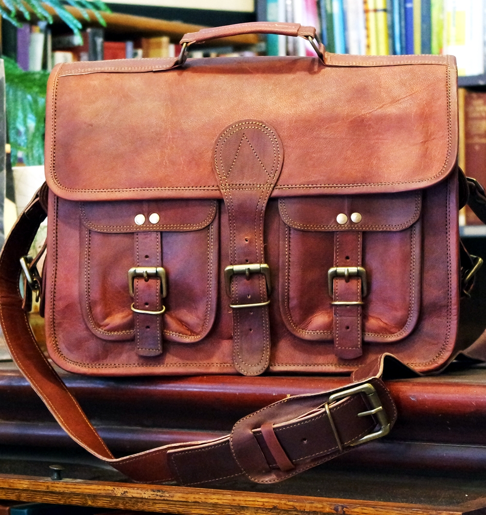 rustic messenger bag